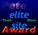 Pete's QBASIC Site Elite Site Award
