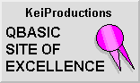 KeiProductions QBasic Site of Excellence Award