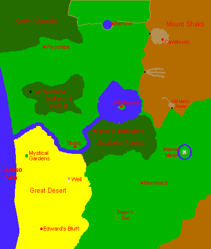 My RPG's map!